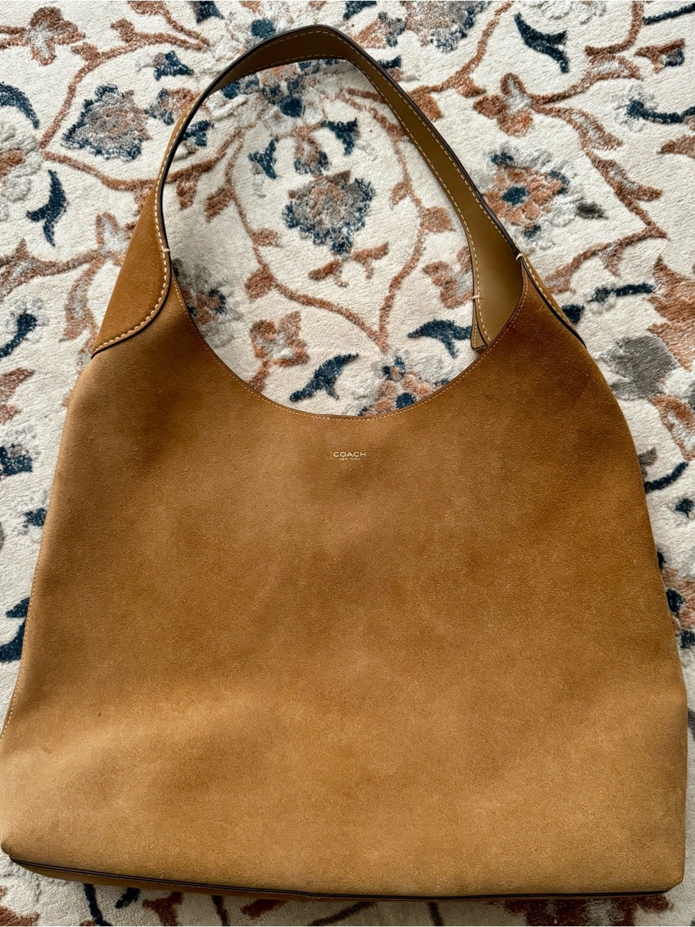 Coach Brooklyn 39 suede Carmel sand